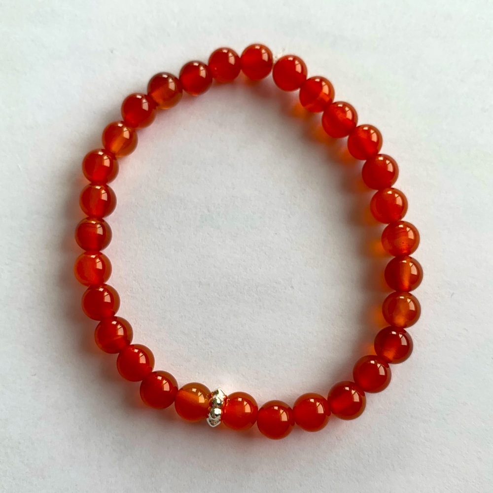 Red Agate Handmade Bracelet
